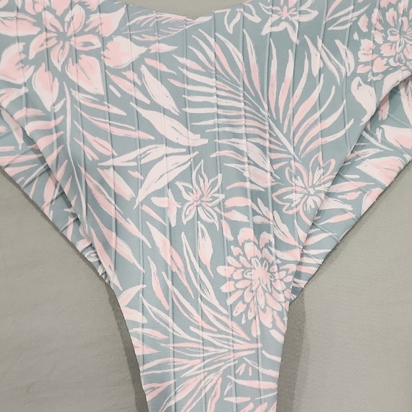 Roxy Mint PT Rib Love The Sunseeker Cheeky Bikini Bottom - Picture 4 of 7